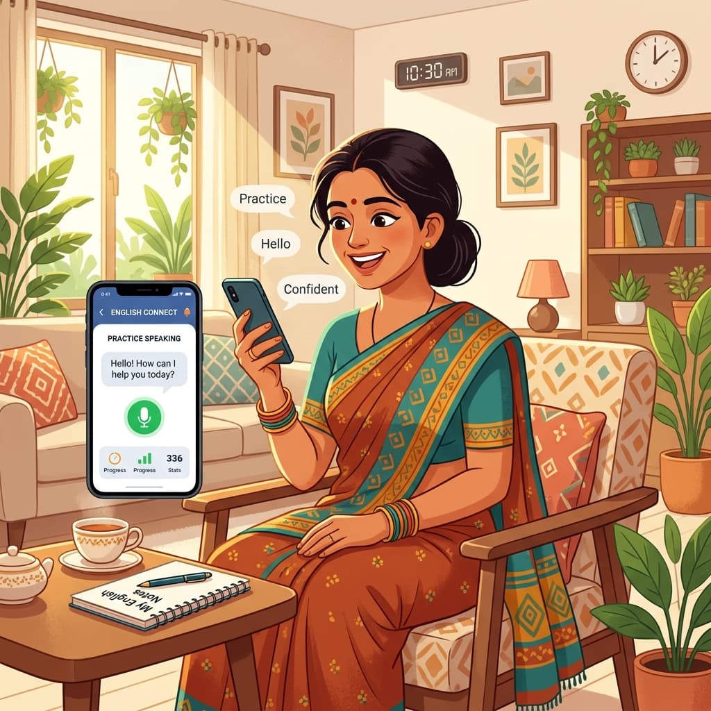 How to Practice Spoken English at Home for Free: A Guide for Busy Housewives